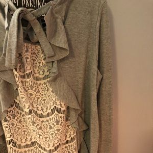 Umgee xl lace detail blouse